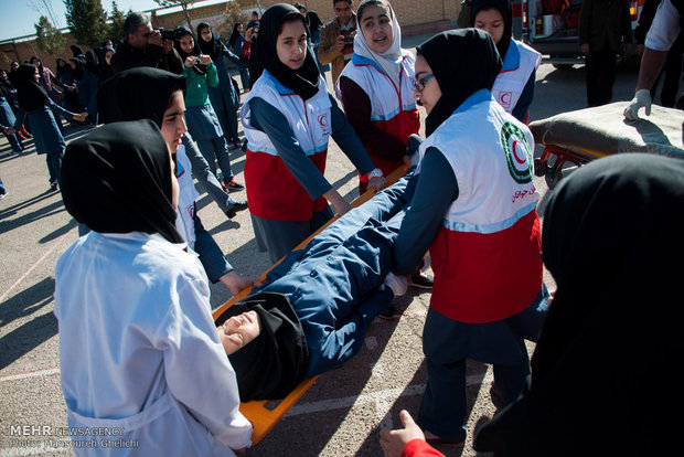 مانور سراسری زلزله و ایمنی در مدارس استان سمنان