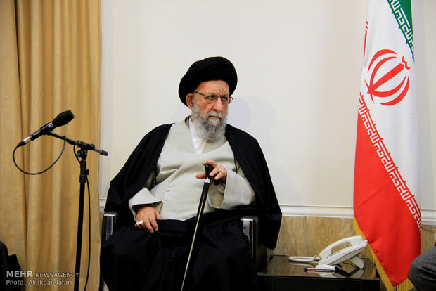 دیدار جمعی از جانبازان با آیت الله نور مفیدی