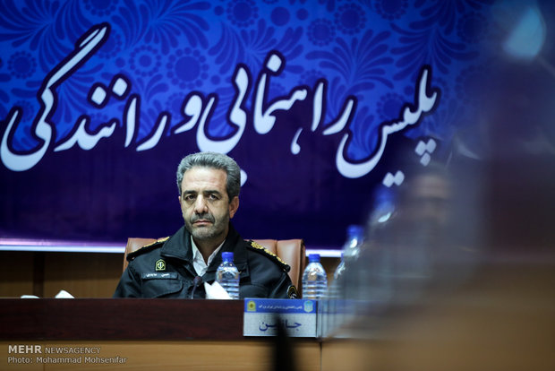 نشست خبری سردار مهماندار رییس پلیس راهور تهران بزرگ