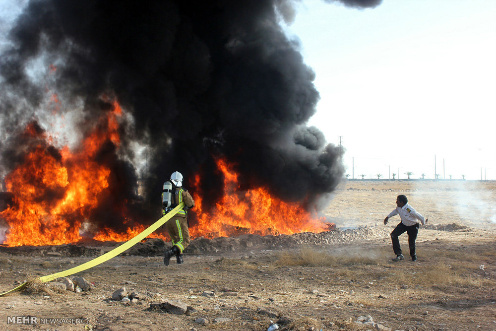 مانور سقوط هواپیما در شیراز