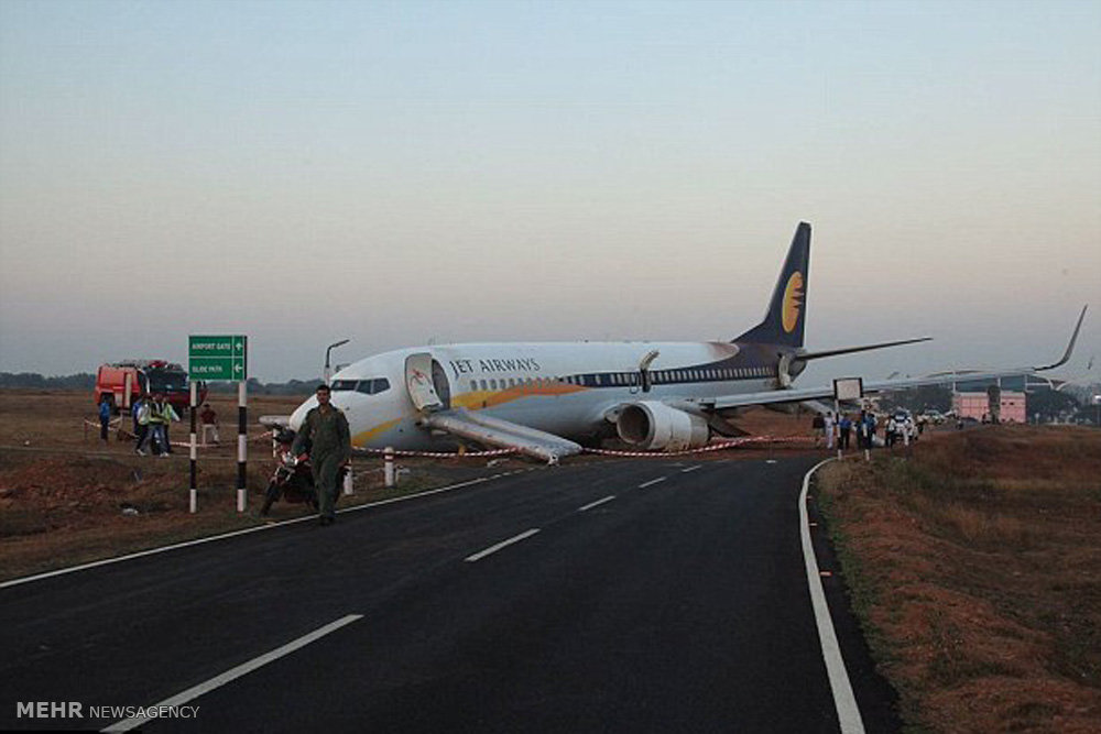 خروج هواپیما از باند در هند