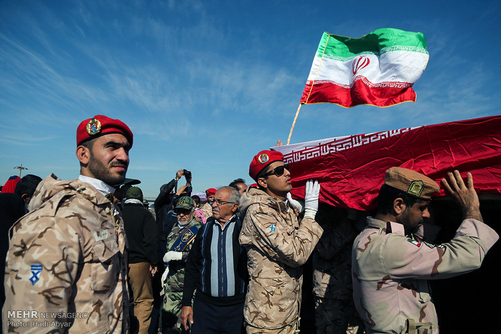 آیین استقبال از ورود پیکرهای مطهر ۹۸ شهید دفاع مقدس به کشور