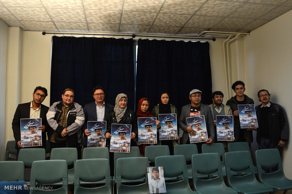 جلسه نمادین دفاع از پایان‌نامه شهید مدافع حرم مصطفی کریمی