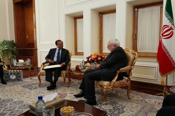 ظریف و وزیر سریلانکایی 
