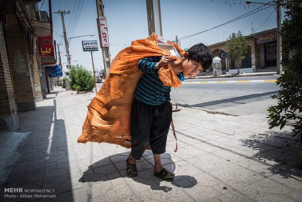 افزایش کودکان کار در خیابان های گلستان