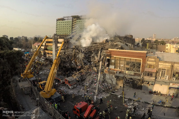اطلاعیه نیروی انتظامی در پی حادثه ناگوار تخریب ساختمان پلاسکو