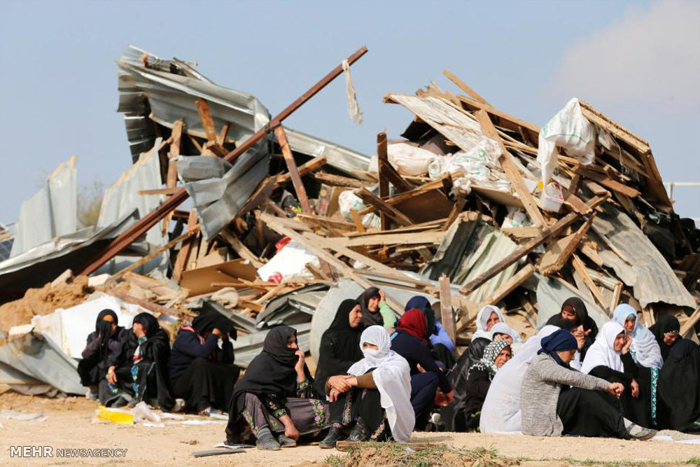 تخریب خانه های فلسطینیان توسط صهیونیست ها‎