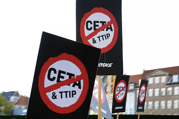 تظاهرات سراسری در اروپا در اعتراض به پیمان تجاری اروپا-کانادا