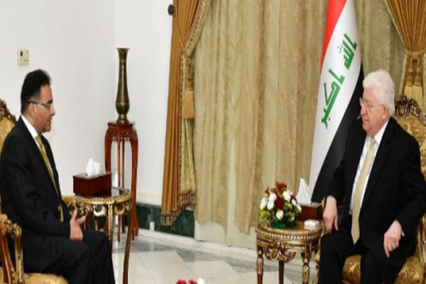 دیدار سفیر مصر در عراق با فواد معصوم