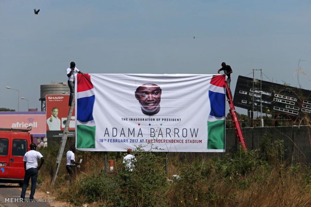 جشن ورود رئیس جمهور گامبیا به کشور