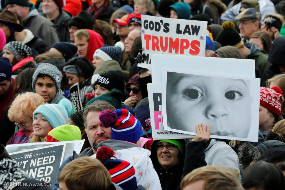 تظاهرات مخالفان سقط جنین در آمریکا‎