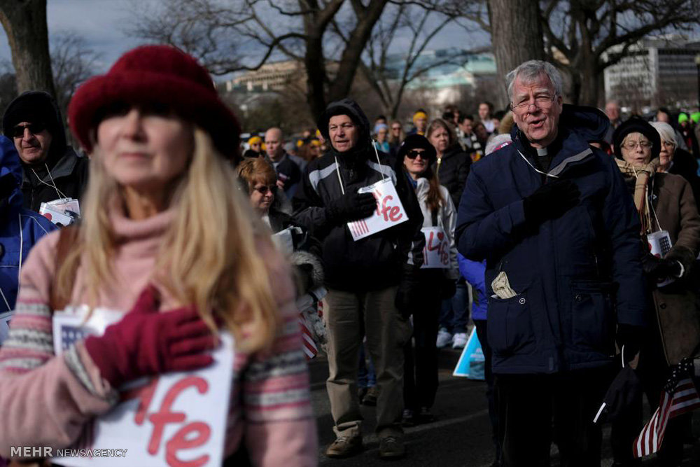 تظاهرات مخالفان سقط جنین در آمریکا‎