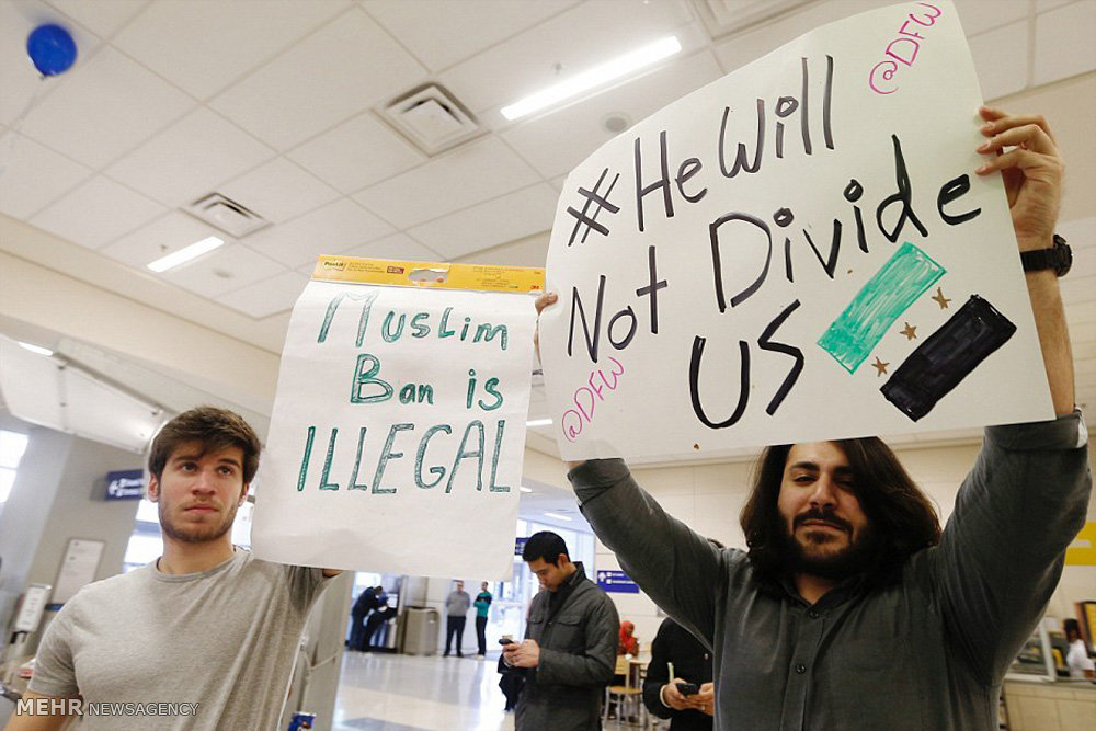 اعتراض به ممنوعیت ورود مسلمانان به آمریکا‎