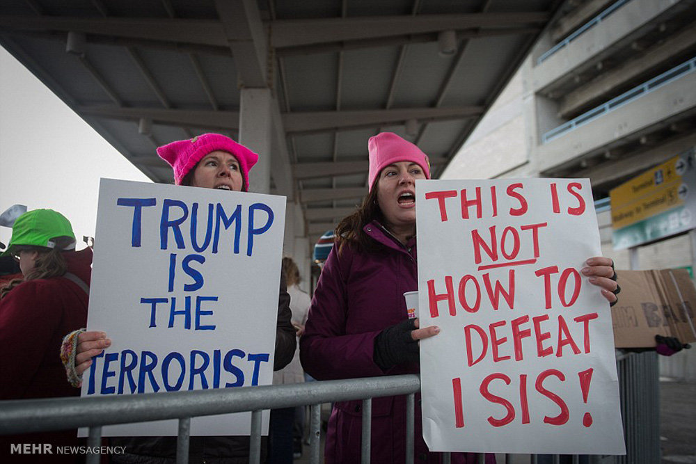 اعتراض به ممنوعیت ورود مسلمانان به آمریکا‎