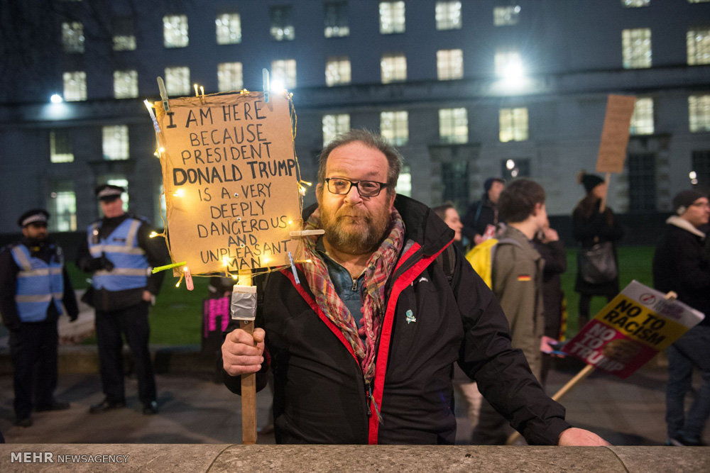 تظاهرات علیه ترامپ در انگلیس‎