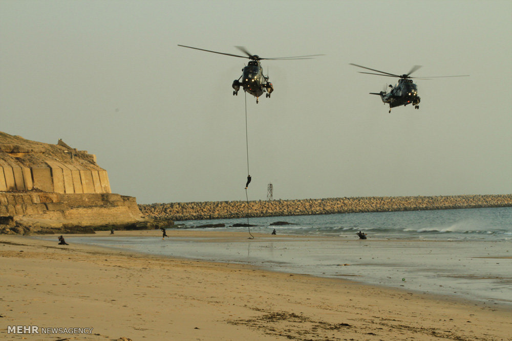 مانور دریایی چند جانبه ضد تروریسم در کراچی پاکستان