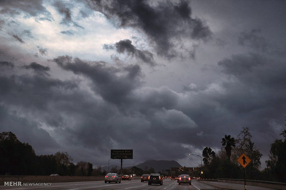 وقوع طوفان در کالیفرنیای آمریکا‎