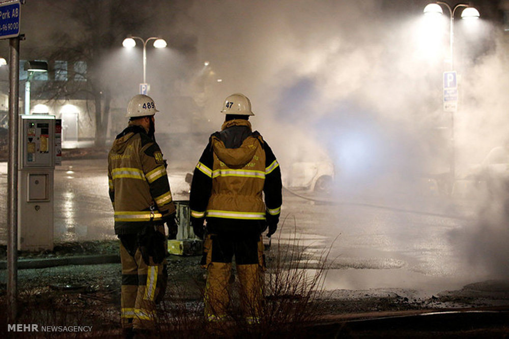 آتش زدن خودروها در سوئد‎