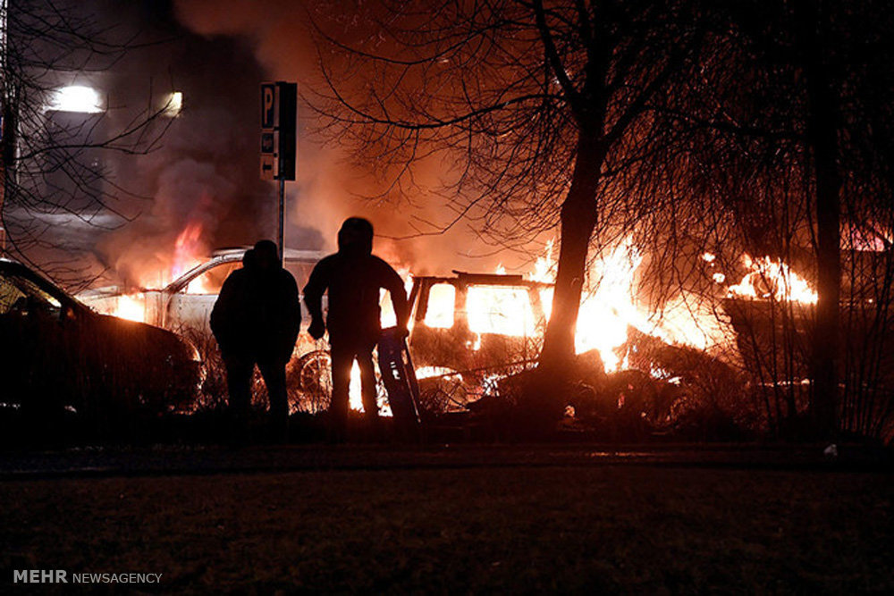 آتش زدن خودروها در سوئد‎