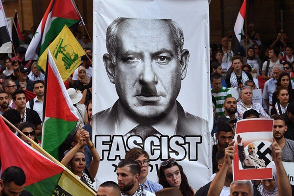 معترضان استرالیایی نخست وزیر اسرائیل را «فاشیست» خواندند