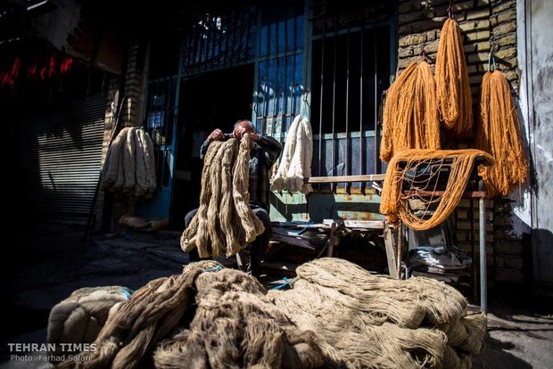 Traditional dyer caters to rug weaving workshops