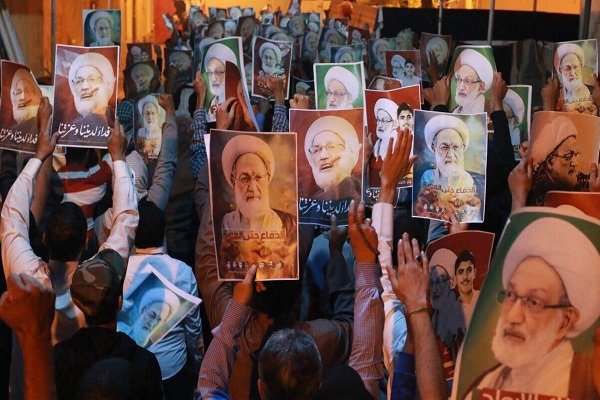 تظاهرات مردم بحرین در حمایت از شیخ عیسی قاسم