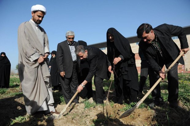 کشات نهال توسط مادران شهدا - کراپشده