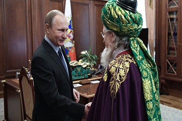 پوتین با مفتی اعظم مسلمانان روسیه دیدار کرد