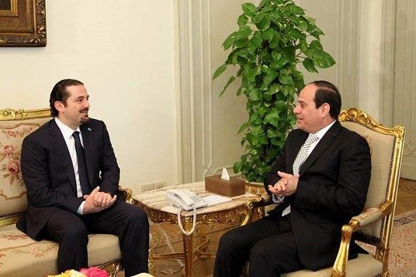 «سعد حریری» با رئیس جمهور مصر دیدار کرد