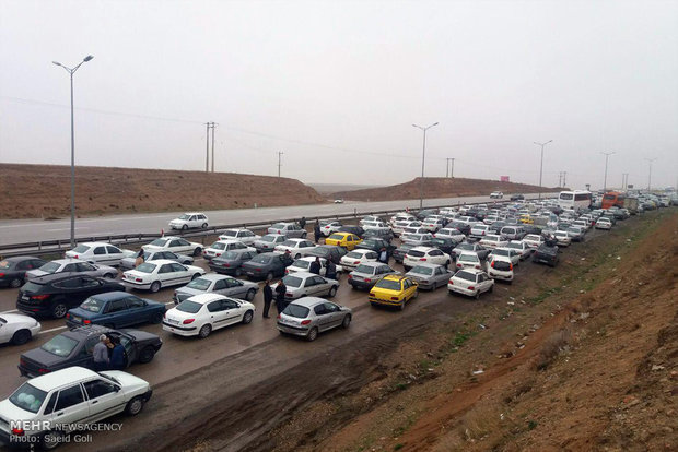 تصادف و ترافیک شدید در محور مشهد به تربت حیدریه