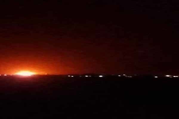 Huge blast near Damascus airport, 'probably' Israeli strike Huge blast near Damascus airport, 'probably' Israeli strike