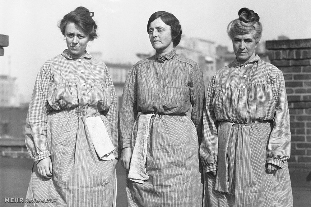 زنان شاغل آمریکایی در یک قرن قبل‌