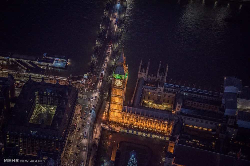 لندن در هنگام شب