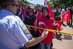 حمله حامیان اردوغان به معترضان در واشنگتن ۹ زخمی برجا گذاشت