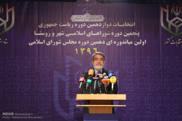 وزیر کشور اعلام کرد: روحانی با کسب ۵۷ درصد آراء رئیس جمهور ایران شد