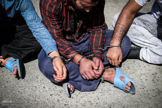 دستگیری ۱۴۵سارق و زورگیر در پایتخت