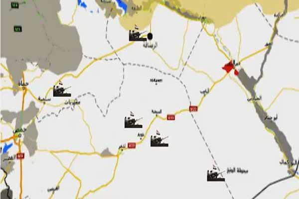 تداوم عملیات ارتش سوریه ضد داعش در البادیه الشام
