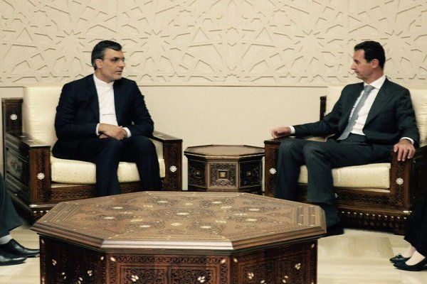 «جابری انصاری» با اسد در دمشق دیدار کرد