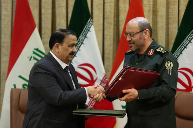 تهران و بغداد یادداشت تفاهم همکاری نظامی امضا کردند