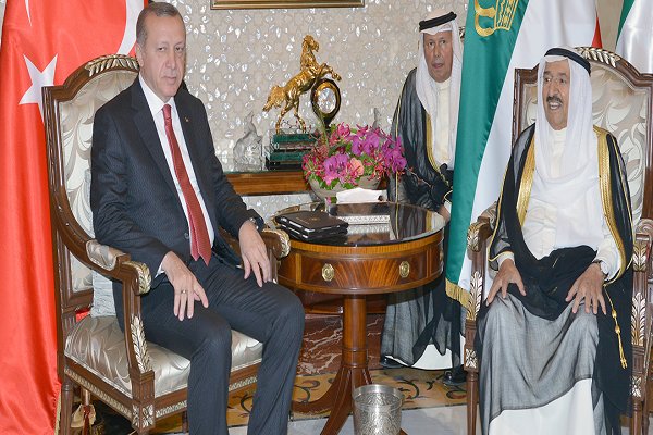اردوغان با امیر کویت دیدار کرد/روابط دوجانبه و تحولات منطقه محور