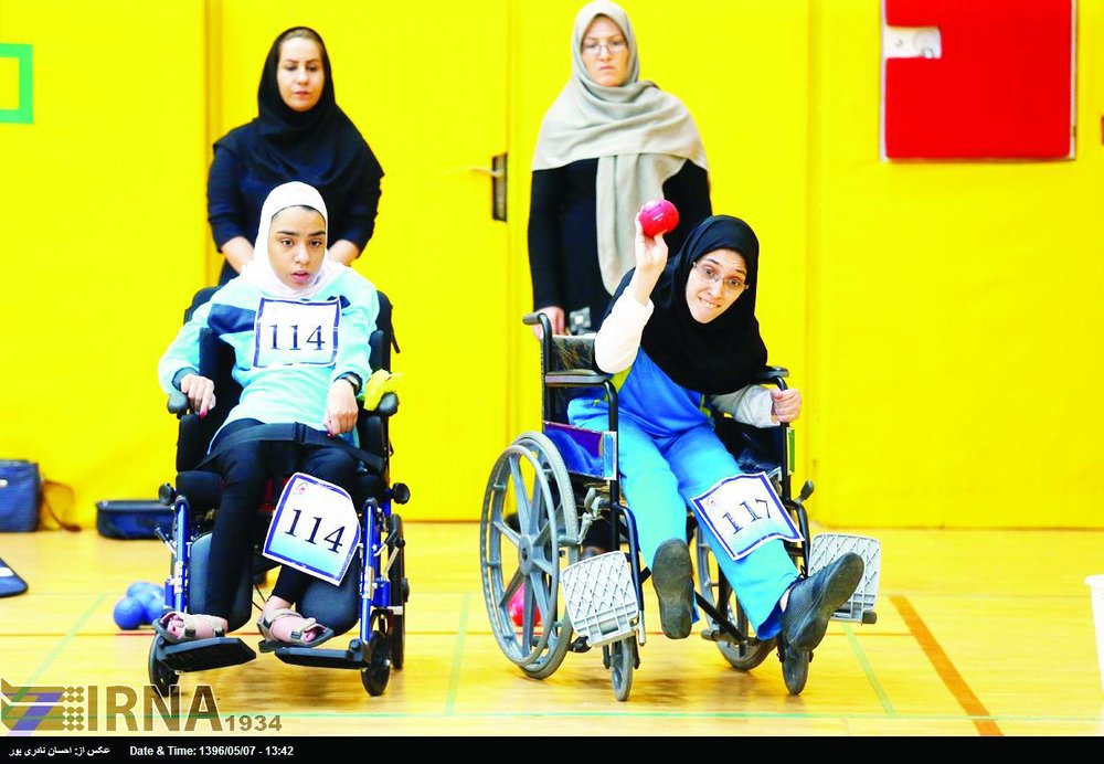 Boccia competition