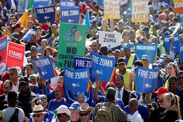 تظاهرات آفریقای جنوبی