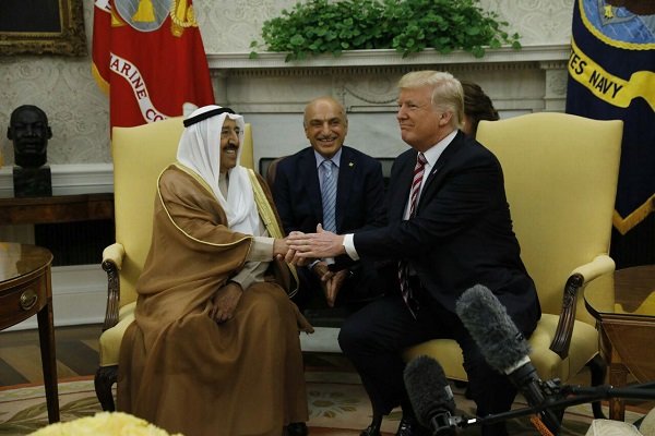 دیدار ترامپ و امیر کویت