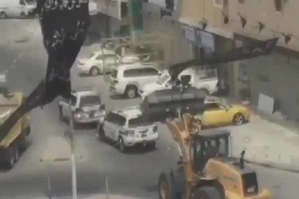 تخریب نمادهای محرم از سوی رژیم بحرین در «النویدرات»