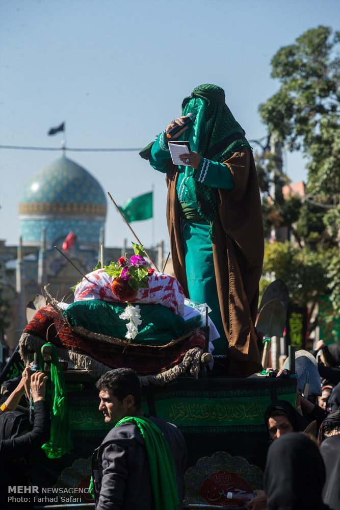 مراسم نمادین خا پاری ی کربلا در قزوین