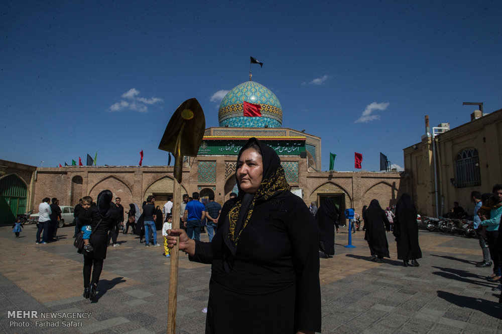 مراسم نمادین خا پاری ی کربلا در قزوین