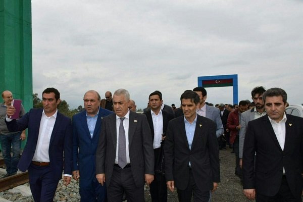 بازدیدمدیران راه آهن ایران وآذربایجان ازمراحل ساخت راه آهن آستارا
