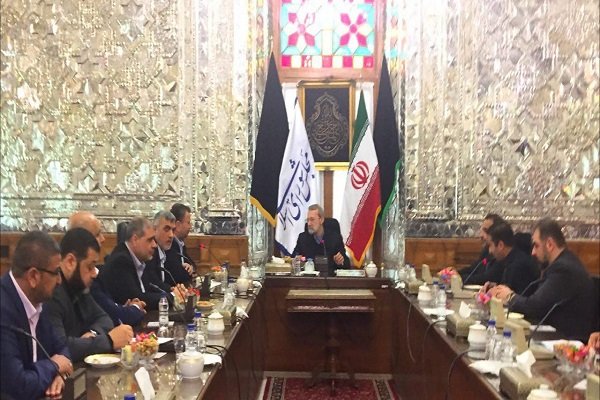 معاون دفتر سیاسی حماس با لاریجانی دیدار کرد