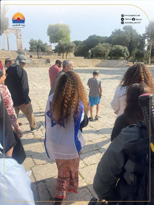 تعرض تحریکآمیز شهرکنشینان صهیونیست به مسجدالاقصی+ عکس