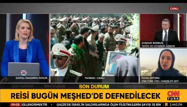 پوشش زنده تشییع پیکر شهید آیتالله رئیسی در رسانههای منطقه